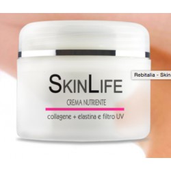 Rebitalia Skin Life nourish with collagen day cream - odżywczo-naprawczy krem z kolagenem , elastyną i filtrami UV